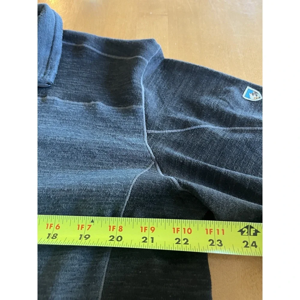 Kuhl Mens Size XL 1/4‎ Zip Pullover Performance Shirt Long Sleeve 2-Tone Blue